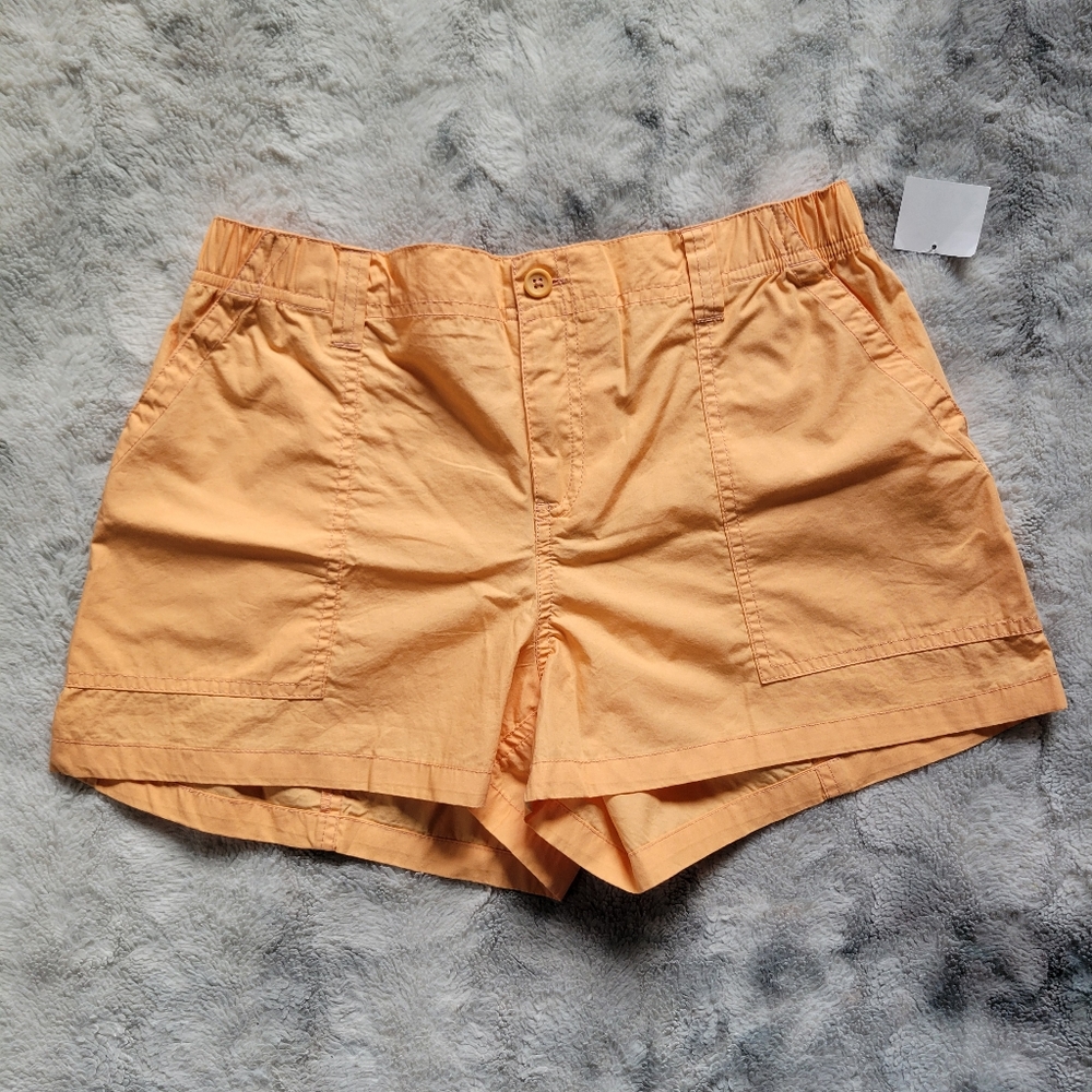 New Abound High-rise Small Lightweight Orange Cargo Cotton Shorts Casual❤